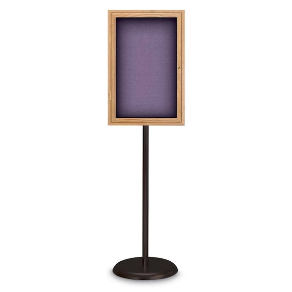 Corkboard, Double Door, Radius Frame, 60x36", Black/Summer Tan Forbo